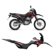 Kit Plastico Amx Sport Moto Honda Xr 250 Tornado C/ Adesivo Carenagem Farol