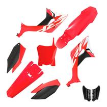 Kit Plástico Biker Evo Crf 250f Com Adesivos e Number Plate First Kit Plástico Biker Evo Crf 250f Com Adesivos e Number Plate First