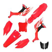 Kit Plástico Biker Evo Crf 250f Com Adesivos e Number Plate First