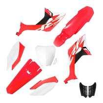 Kit Plástico Biker Evo Crf 250f Com Adesivos e Number Plate Next