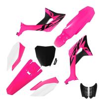 Kit Plástico Biker Evo Crf 250f Com Adesivos e Number Plate Next