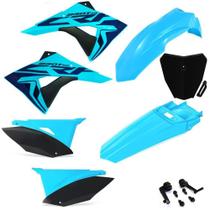 Kit Plástico Biker Next Crf 230 Com Number Plate e Adesivos