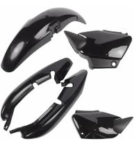 Kit Plástico Carenagem Fan 125 2005/08 Preto injetado Mod. Original