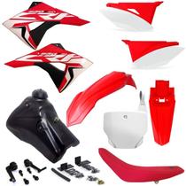 Kit Plástico Carenagem Number X cell Crf 230 2007 2008... Tanque 7 Litros