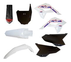 Kit Plastico Crf 230 Com Led, Number E Adesivo Amx