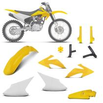 Kit plástico crf 230f 2008 à 2014 lateral branca 4 itens (kit plástico / protetor de bengala / prote Kit plástico crf 230f 2008 à 2014 lateral branca 4 itens (kit plástico / protetor de bengala / prote