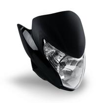 Kit Plástico Farol C/ Carenagem Completa Bloco Óptico Frente Moto Honda Titan 150 Esd Ex 2011 A 2013
