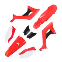 Kit Plástico Honda CRF 250F EVO Biker Vermelho e Branco Kit Plástico Honda CRF 250F EVO Biker Vermelho e Branco