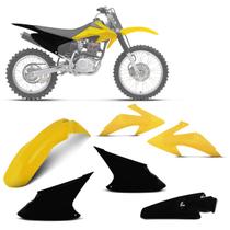 Kit plástico personalizado crf 230f 2008 à 2014 - 4 itens (paralama dianteiro / aletas / lateral / p