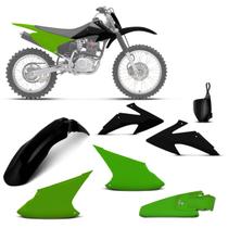 Kit plástico personalizado crf 230f 2008 à 2014 - 5 itens (paralama dianteiro / aletas / lateral / p