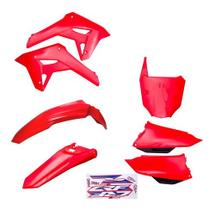 Kit Plástico Ride Roupa Crf 250f Com Number E Adesivos