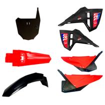 Kit Plástico Roupa Crf230f F25 C/Number Carenagem CRF230 AMX