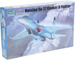 Kit Plástico Russian Su-27 Flanker B Fighter 1/72 Trumpeter Tpr 01660
