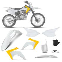 Kit plastico sb edition crf 230f 2015 - 8 itens (aba / aleta / paralama dianteiro / laterais / paral