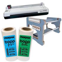 Kit Plastificadora A3 + Suporte Bopp Compact Azul + 2 Bopp Kit Plastificadora A3 + Suporte Bopp Compact Azul + 2 Bopp