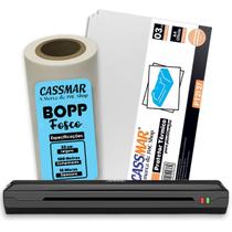 Kit Plastificadora A4 Aurora 110V + Bopp Fosco + Protetor Térmico