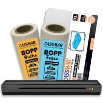 Kit Plastificadora Aurora A4 110V + 2 Bopp + Protetor Térmico