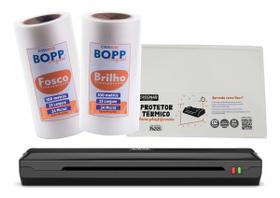 Kit Plastificadora Aurora A4 110V + 2 Bopp + Protetor Térmico