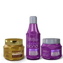 Kit Platinum Blond E Máscara Banho de Verniz Forever Liss