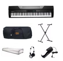 Kit Platinum Piano Arranjador Kurzweil KA70 88 teclas