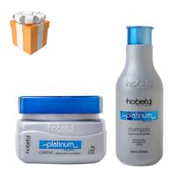 Kit Platinum Plus Matizador Hobety Shampoo 300ml+Mascara300g