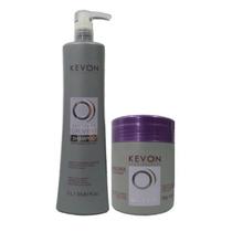 Kit Platinum Silver Profissional Shampoo 1L Máscara 550G - Kevon