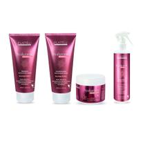 Kit Plattélli Hyaluronic - Shampoo 200ml + Condicionador 200ml + Mascara 250ml + Fluido Force Hyaluronic 180ml