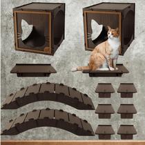 Kit Playground Brinquedo de Gato Suspenso Parede 12pç Oferta
