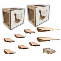 Kit Playground Para Gatos Duplo Frente Gato