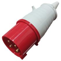 Kit Plug 3P+T 32A 380/440V PLN4-32M Vermelho 2 Unidades - MARGIRIUS