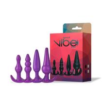 Kit Plug Anal Dilatador Conforto em Silicone 4 peças