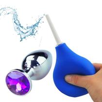 Kit Plug Anal P Plugue + Ducha Higiênica Íntima Chuca Anal