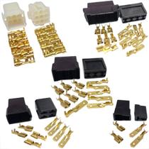 Kit plug conector 4 pares cada conector 2, 4, 6, 8 e 9 vias