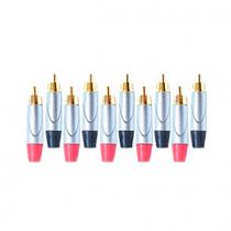 kit Plug RCA Pro Discabos Alta Qualidade PT/VM RCA kit 10 peças. kit Plug RCA Pro Discabos Alta Qualidade PT/VM RCA kit 10 peças.