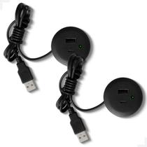 Kit Plug Tomada de Embutir Preto Cabeceira e Sofa USB