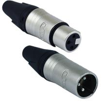 Kit Plugs Conectores Xlr Dlk 12 Machos 12 femeas - kit c/ 24 unidades Kit Plugs Conectores Xlr Dlk 12 Machos 12 femeas - kit c/ 24 unidades