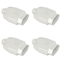 Kit Plugue Fêmea 2P+T 20A 250Vca Branco