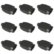 Kit Plugue Fêmea 2P+T 20A 250Vca Preto