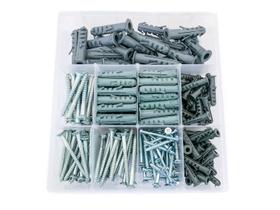 Kit Plus 240 Pçs Parafusos Buchas Com Anel (6, 8 E 10) Caixa