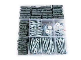 Kit Plus 600 Peças Parafuso Bucha Arruela (6 E 8) E Caixa Kit Plus 600 Peças Parafuso Bucha Arruela (6 E 8) E Caixa