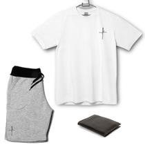Kit Plus Size Camiseta Bermuda e Carteira Conjunto Verão Ad.Oficial