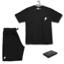 Kit Plus Size Camiseta Bermuda e Carteira Dibre Basquete - Ad.Oficial