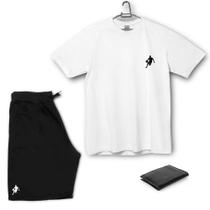 Kit Plus Size Camiseta Bermuda e Carteira Dibre Basquete - Ad.Oficial