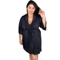 Kit Plus Size Camisola Amamentação e Robe luxo Renda Kit Plus Size Camisola Amamentação e Robe luxo Renda
