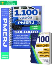 Kit Pmerj Soldado 2026 1100 Questões Gabaritadas 2026 e 100 Redações Modelos Concursos Públicos Kit Pmerj Soldado 2026 1100 Questões Gabaritadas 2026 e 100 Redações Modelos Concursos Públicos