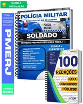 Kit Pmerj Soldado 2026 Teoria 100 Redações P/ Concursos Públicos Kit Pmerj Soldado 2026 Teoria 100 Redações P/ Concursos Públicos