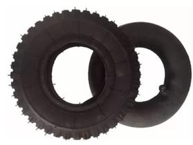Kit Pneu 2.50-4 + Câmara de Ar P/Carrinho de Armazém e Miniveículos