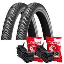 KIT PNEU 29X2.10 ERUPTION PTO LEVORIN Cor:Preto COM DUAS CAMARAS KENDA