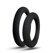 Kit Pneu Biz 125 / Mandrake 80-100-14 + 60-100-17