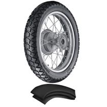 Kit Pneu Bros 150 Xre 190 Xtz 150 90/90-19 52p Tr300 Vipal + Camara